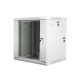 Szafa instalacyjna wisząca dwusekcyjna 19' 12U 600X600mm szara 