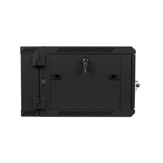 Szafa instalacyjna wisząca dwusekcyjna 19' 6U 600X600mm czarna 