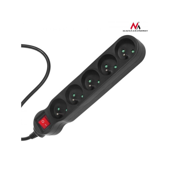 Listwa zasilająca 5g 3m MCE184 2300W czarna