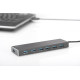 HUB/Koncentrator 7-portowy USB 3.0 SuperSpeed, aktywny, aluminium