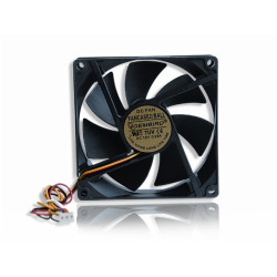 Wentylator 90x90x25mm 3-pin BALL obudowa/zasilacz 