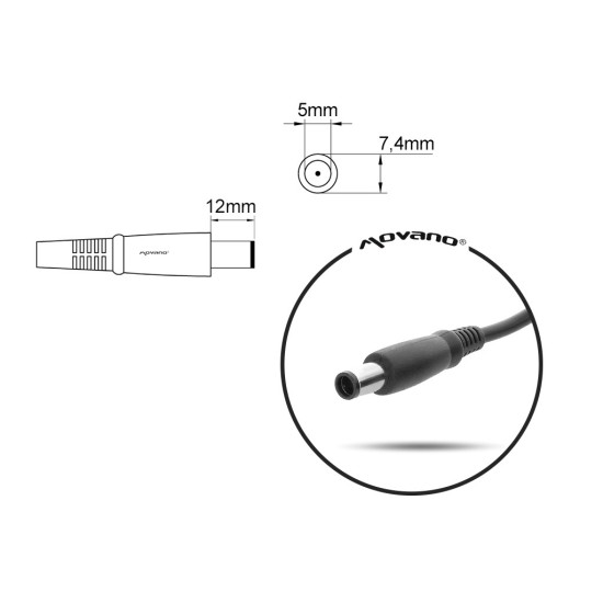 ładowarka/zasilacz 18.5v 3.5a (7.4x5.0 pin) - hp, compaq