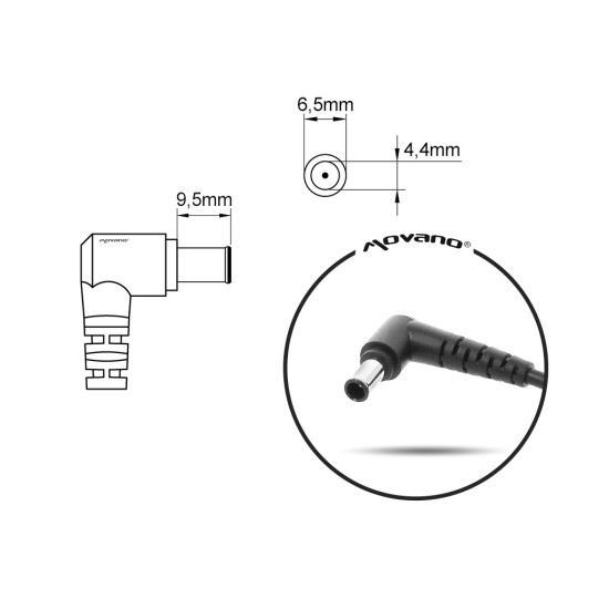 ładowarka/zasilacz 19.5v 4.7a (6.5x4.4 pin) - sony