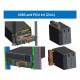 Zasilacz awaryjny On-Line 6kVA RTG PF1, 2x IEC Out + Terminal, USB/RS-232, LCD, Rack 19 cali + baterie 