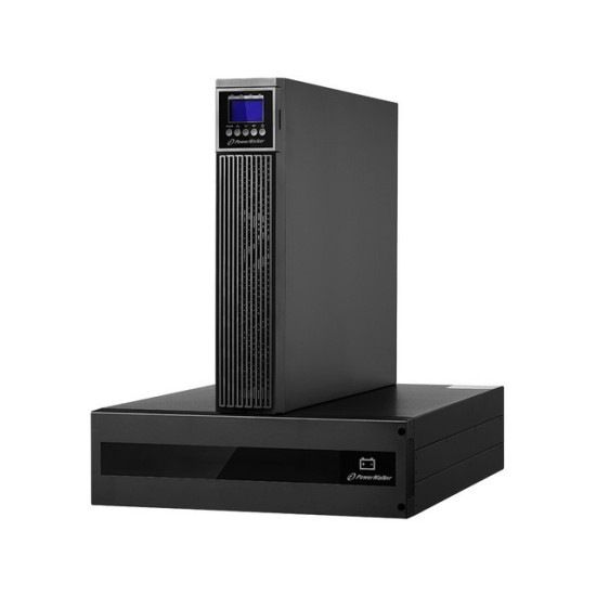 Zasilacz awaryjny On-Line 6kVA RTG PF1, 2x IEC Out + Terminal, USB/RS-232, LCD, Rack 19 cali + baterie 