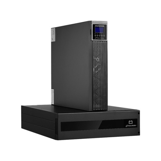 Zasilacz awaryjny On-Line 6kVA RTG PF1, 2x IEC Out + Terminal, USB/RS-232, LCD, Rack 19 cali + baterie 