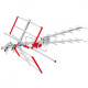 Antena Zewnętrzna DVB-T TV Combo UHF MCTV-855