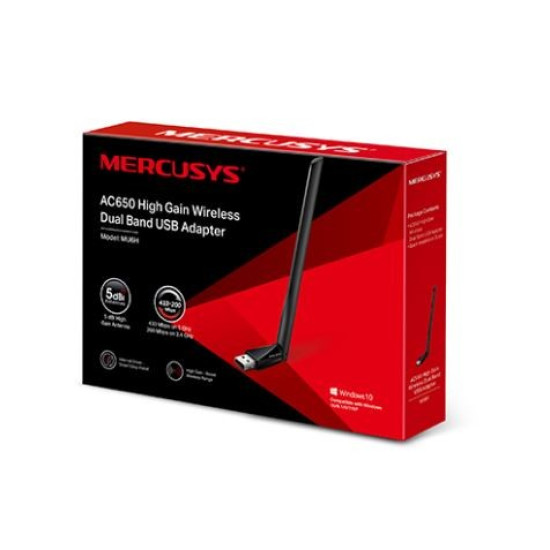 Karta sieciowa Mercusys MU6H WiFi AC650 USB 