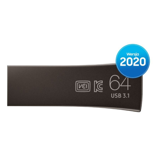 Pendrive BAR Plus USB3.1  64 GB Titan Gray