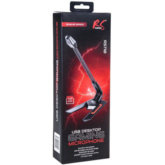 Mikrofon gamingowy USB RS710 
