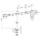 Uchwyt biurkowy na 2 monitory LCD MC-884 17-32 cale 2x8kg (max 16kg) vesa 75x75 oraz 100x100