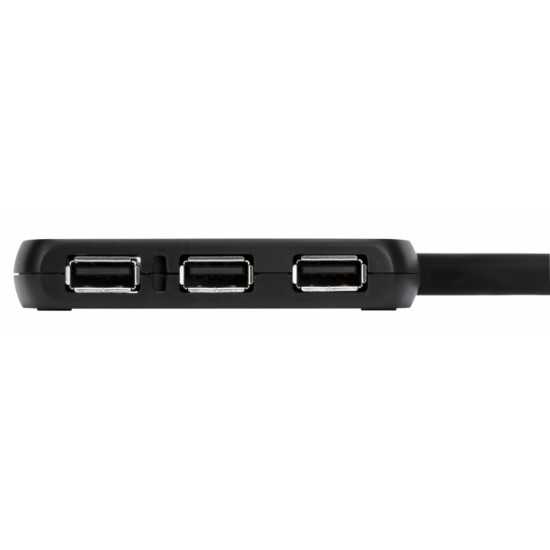 4-Port USB Hub USB 2.0 Black 