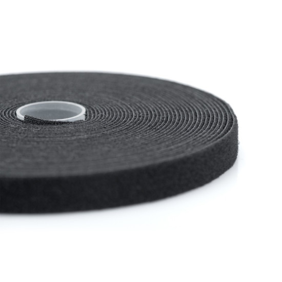 Taśma rzepowa D/10m S/15mm G/2.6mm (rolka) Czarna