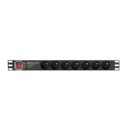 Listwa zasil.rack PDU 1U 16A 2m 7 PDU-PRO-07E-0200-BK