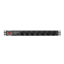Listwa zasil.rack PDU 1U 16A 2m 7 PDU-PRO-07F-0200-BK