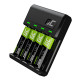 Ładowarka VitalCharger 4xBaterie AA 2000mAh