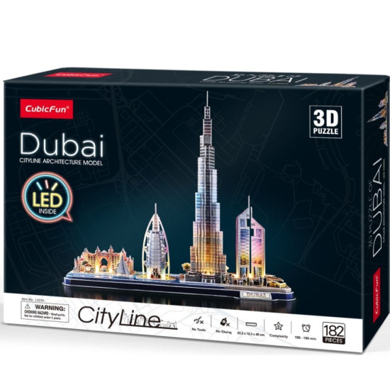 Puzzle 3D LED Dubaj
