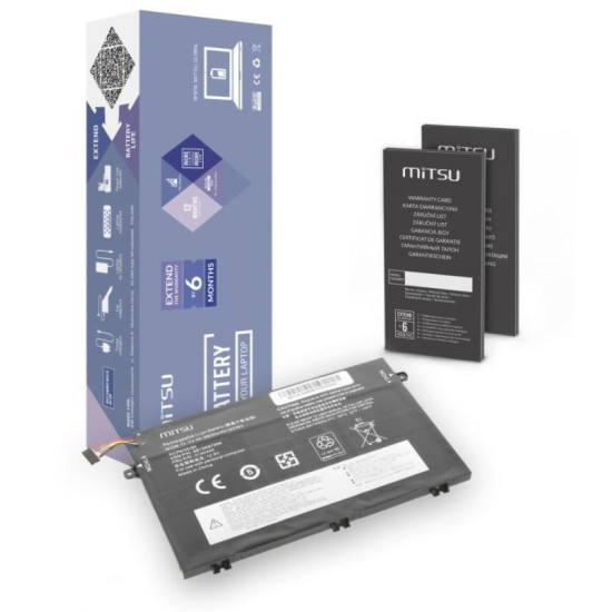 Bateria do Lenovo ThinkPad E480, E580 3600 mAh (40 Wh) 11.1 Volt