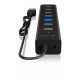 IB-HUB1700-U3 7-Port USB HUB+zasilacz 