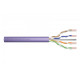 Kabel teleinformatyczny instalacyjny kat.6, U/UTP, B2ca, drut, AWG 23/1, LSOH, 500m, fioletowy, szpula
