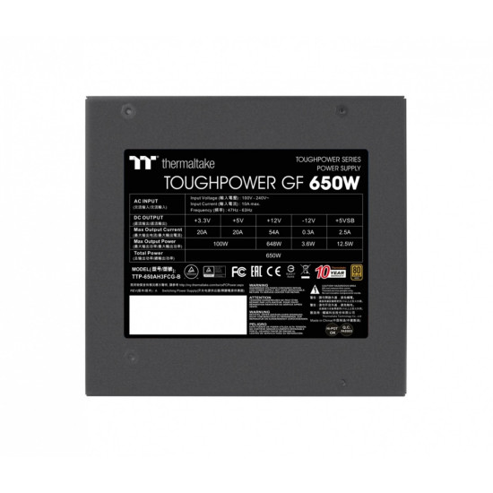 Zasilacz - ToughPower GF 650W Modular 80+Gold 