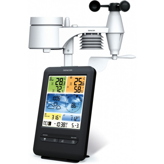 Pofesjonalna stacja pogody z Wifi SWS 9898 WiFI czujnik 5w1