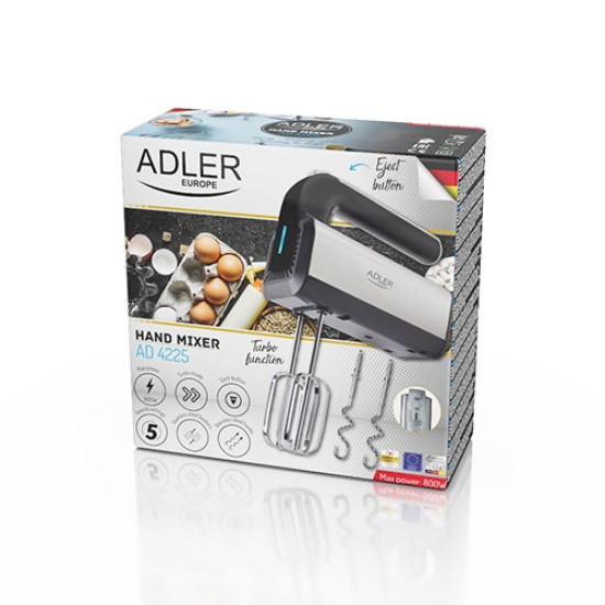Mikser ręczny AD 4225 INOX 800W