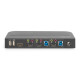 Przełącznik KVM 2 portowy DisplayPort do HDMI 2x1 4K 60Hz 2xUSB audio