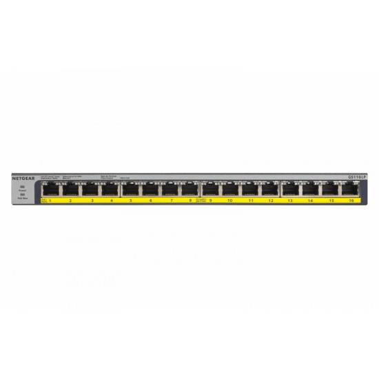 Przełącznik GS116LP Switch niezarządzalny 16xGE PoE+ 