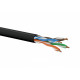 Kabel U/UTP kat.5E Zewnętrzny Suchy 24AWG 100% Miedziane 305m - 10 lat gwarancji