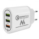 Ładowarka sieciowa QC 3xUSB MCE479W 