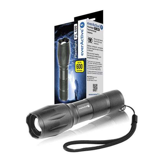 Latarka ręczna diodowa LED 600 lumenów FL600 dioda CREE XM-L2