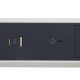 Przedłużacz ochronny 5x2PZ +USB A/C 1,5m biało-czarny