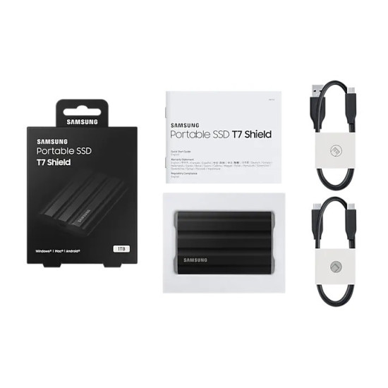 Dysk SSD T7 Shield 1TB USB 3.2, czarny