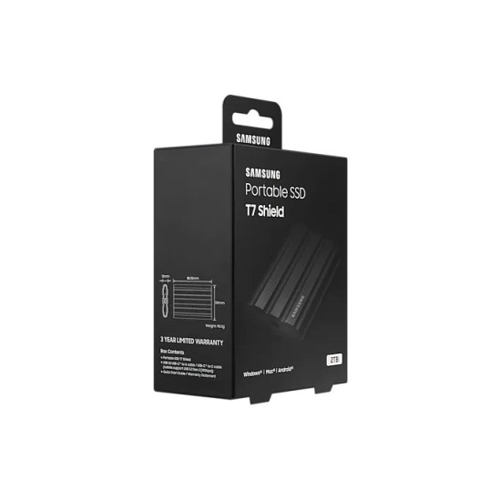 Dysk SSD T7 Shield 2TB USB 3.2, czarny