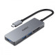 CB-C63 aluminiowy HUB USB-C | Ultra Slim | 4w1 | 3xUSB 3.1 | 1xMicroSD i SD