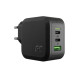 Ładowarka sieciowa PowerGaN 65W PD 3.0 QC 3.0 2xUSB-C 1xUSB-A 