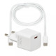 Ładowarka sieciowa C-38 PD30 CW USB-C, kabel