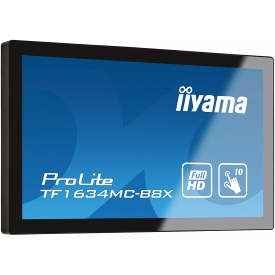 Monitor 15.6 cala TF1634MC-B8X IPS,poj.10pkt.450cd,IP65,7H,HDMI,DP 