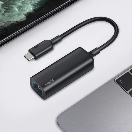 CB-A30 aluminiowa karta sieciowa USB-C Gigabit 10/100/1000 Mbps RJ45 | 1 Gb/s | USB 3.0 Typ C | diody LED