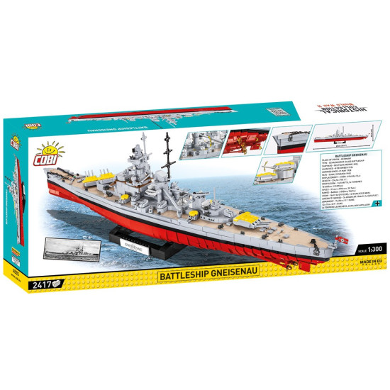 Klocki Historical Collection Battleship Gneisenau 