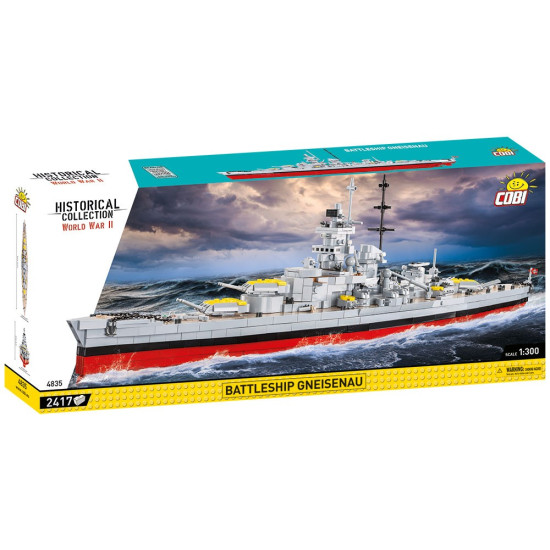 Klocki Historical Collection Battleship Gneisenau 