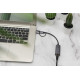 Karta sieciowa przewodowa USB 3.1 Typ C + USB A do 1x RJ45 2.5 Gigabit Ethernet 10/100/1000/2500Mbps