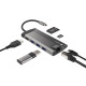 Stacja dokująca Multiport Fowler Plus USB-C PD, 3x USB 3.0, HDMI 4K, RJ45, SD, micro SD 