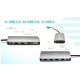 Stacja dokująca USB 3.0/USB-C/Thunderbolt 3x Display Metal Nano Dock LAN +Power Delivery 100W 