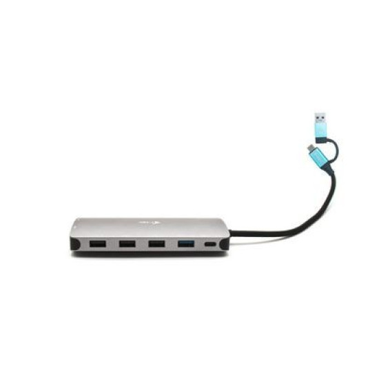 Stacja dokująca USB 3.0/USB-C/Thunderbolt 3x Display Metal Nano Dock LAN +Power Delivery 100W 