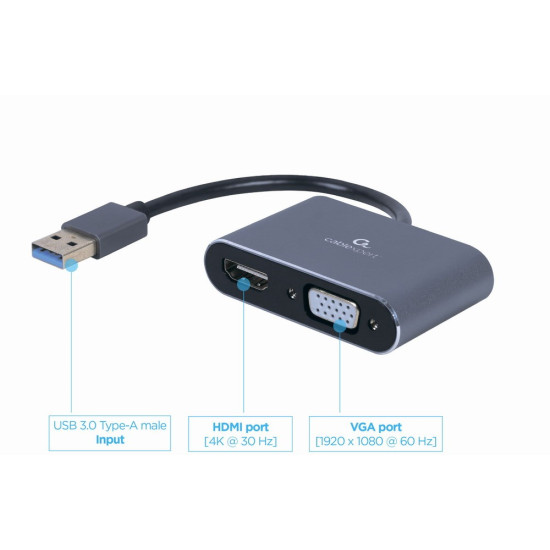Adapter USB 3.0 to HDMI VGA D-SUB 
