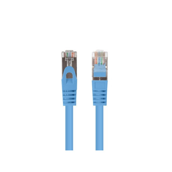 Patchcord kat.6 FTP 1M 10-pack fluke passed niebieski