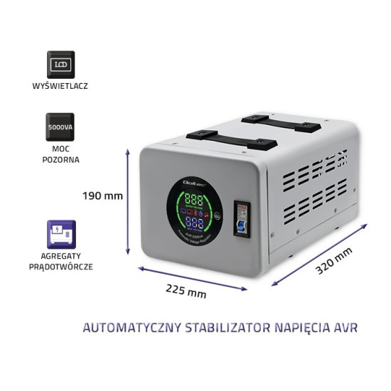 Automatyczny stabilizator napięcia AVR 5000VA 