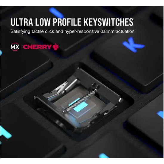 Klawiatura K100 RGB Air Wireless Ultra Thin Cherry MX 